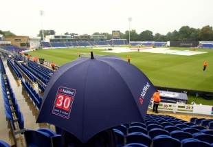 Inclement weather did nothing to raise the mood ahead of the first Twenty20, England v Pakistan, 1st T20I, Cardiff, September 5 2010