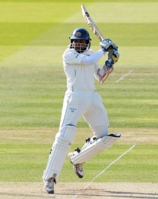 Tillakaratne Dilshan slashes the ball behind point, England v Sri Lanka, 2nd Test, Lord's, June 4, 2011