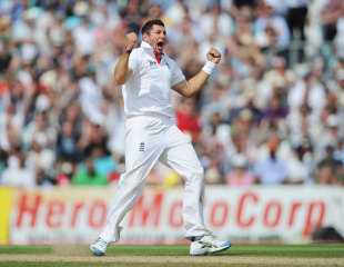 Tim Bresnan is pumped up after dismissing Sachin Tendulkar, England v India, 4th Test, The Oval, 5th day, August 22, 2011