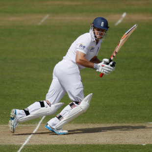 Andrew Strauss batting in his 100th Test, England v South Africa, 3rd Investec Test, Lord's, 2nd day, August 17, 2012
