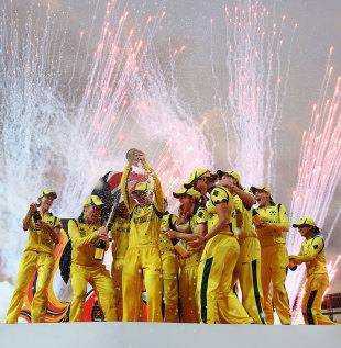 Australia Women celebrate with the World Twenty20 trophy, Australia v England, final, Women's World Twenty20, Colombo, October 7, 2012