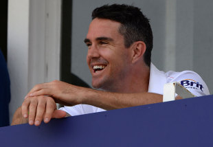All smiles: Kevin Pietersen relaxes after the tense finish, England v Australia, 1st Investec Test, Trent Bridge, 5th day, July 14, 2013