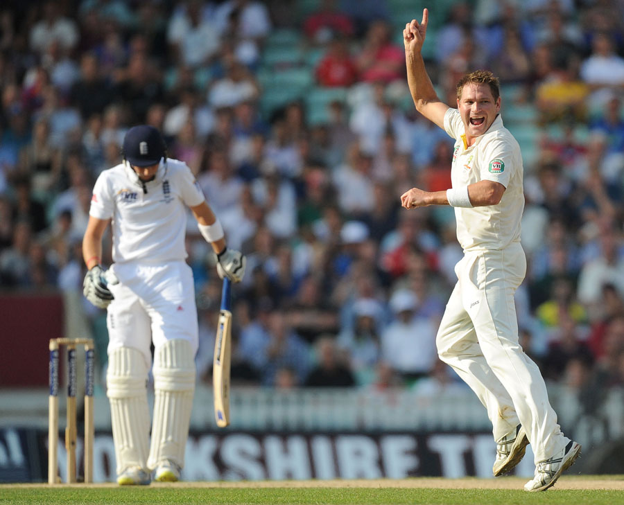 Ryan Harris removed Joe Root, England v Australia, 5th Investec Test, The Oval, 5th day, August 25, 2013