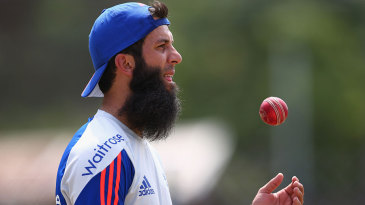 Moeen Ali was back in the nets with England, Grenada, April 19, 2015