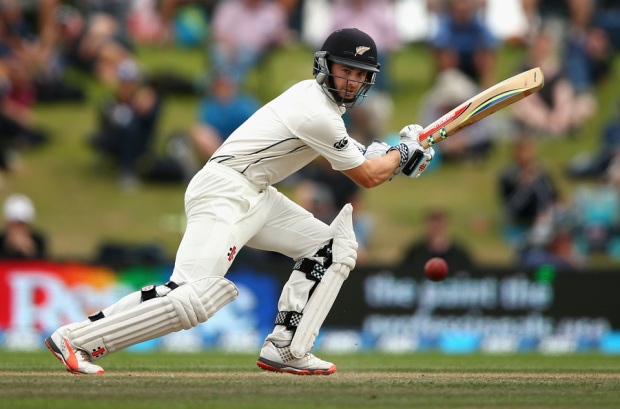 Kane Williamson steers one through the off side, New Zealand v Australia, 2nd Test, Christchurch, 4th day, February 23, 2016